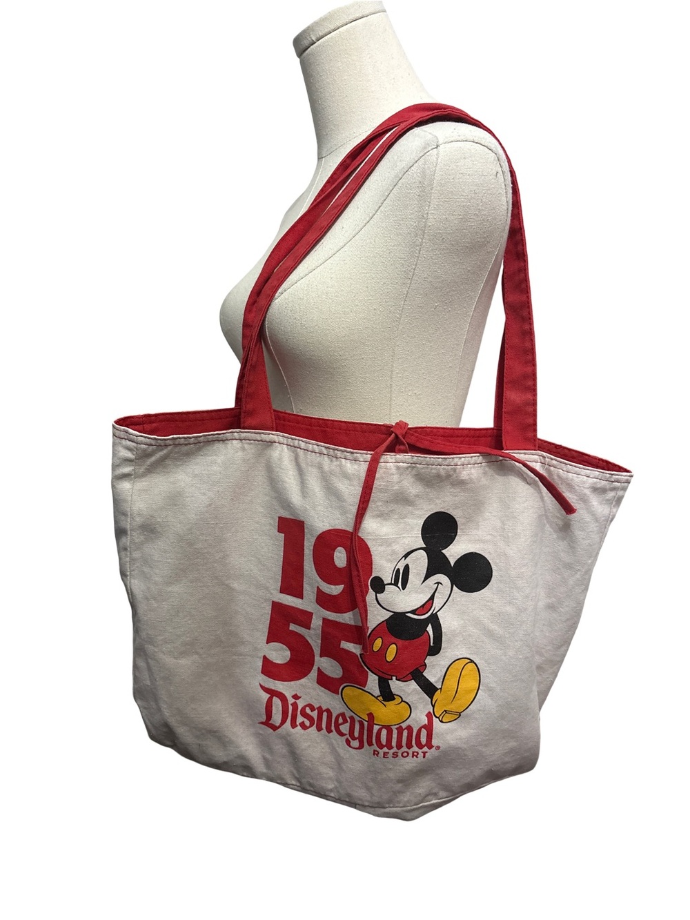 Disney Mickey 1955 Canvas Tote in Red, White, Yellow, Black